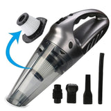 Car Vacuum Cleaner High Power Handheld Vacuum Cleaner - 120W 4500bar LED Light With 19.5 inches Power Cord Wet/Dry Use.