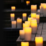 Color Changing LED Candle Set with Remote Control - No flames, no fumes no waxy mess!