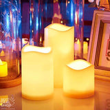 Color Changing LED Candle Set with Remote Control - No flames, no fumes no waxy mess!