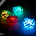 4 Pcs Colorful Changing LED Rose